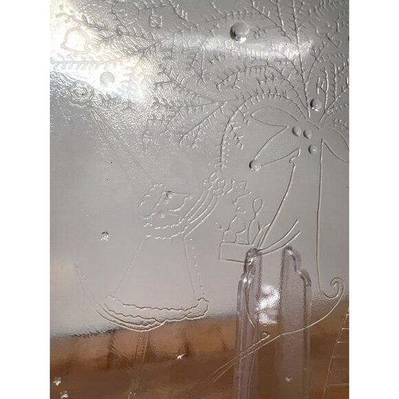 Vintage Decorative Glass Platter With Whimsical Celestial Design Neiman Marcus - Picture 6 of 6